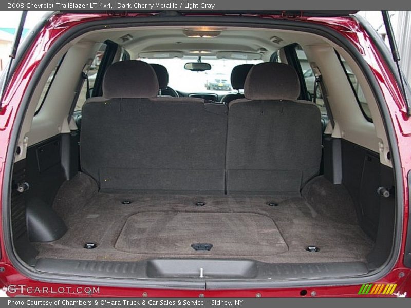 Dark Cherry Metallic / Light Gray 2008 Chevrolet TrailBlazer LT 4x4