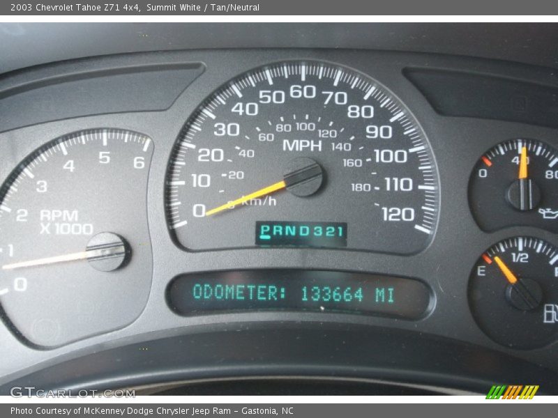 Summit White / Tan/Neutral 2003 Chevrolet Tahoe Z71 4x4