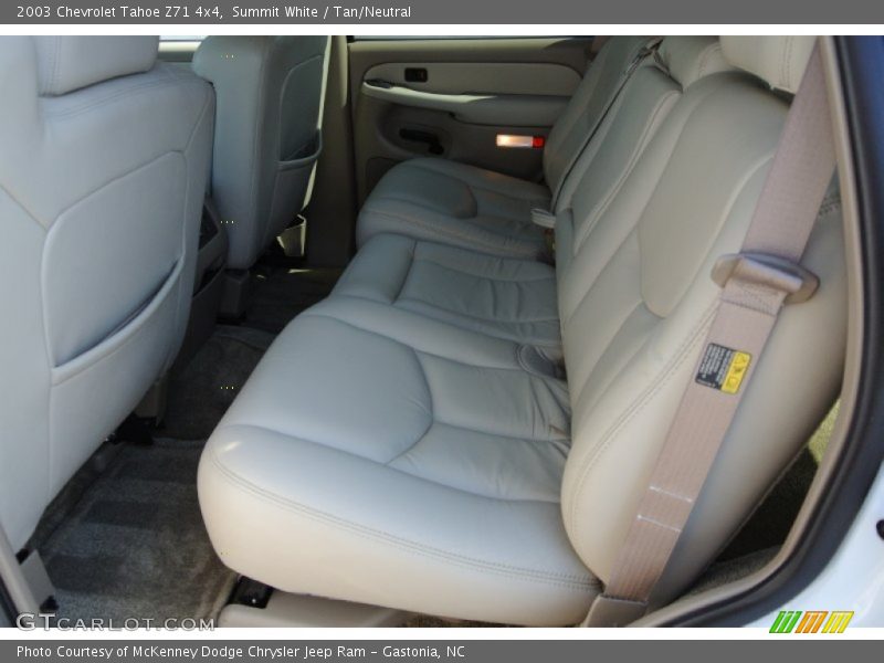 Summit White / Tan/Neutral 2003 Chevrolet Tahoe Z71 4x4