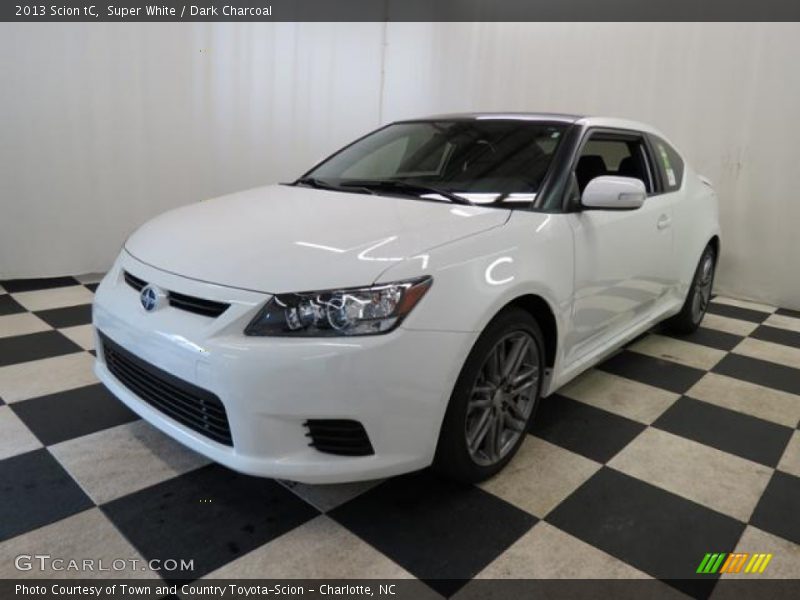 Super White / Dark Charcoal 2013 Scion tC