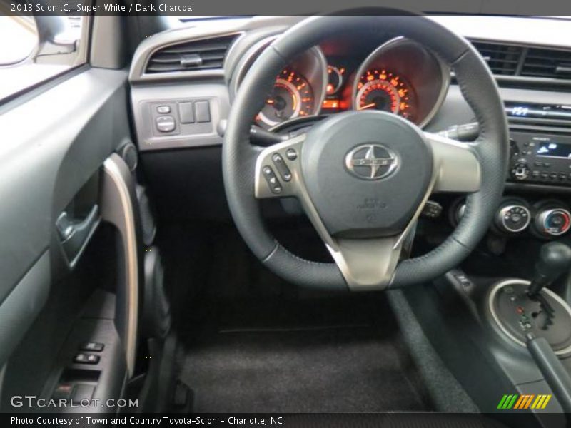 Super White / Dark Charcoal 2013 Scion tC