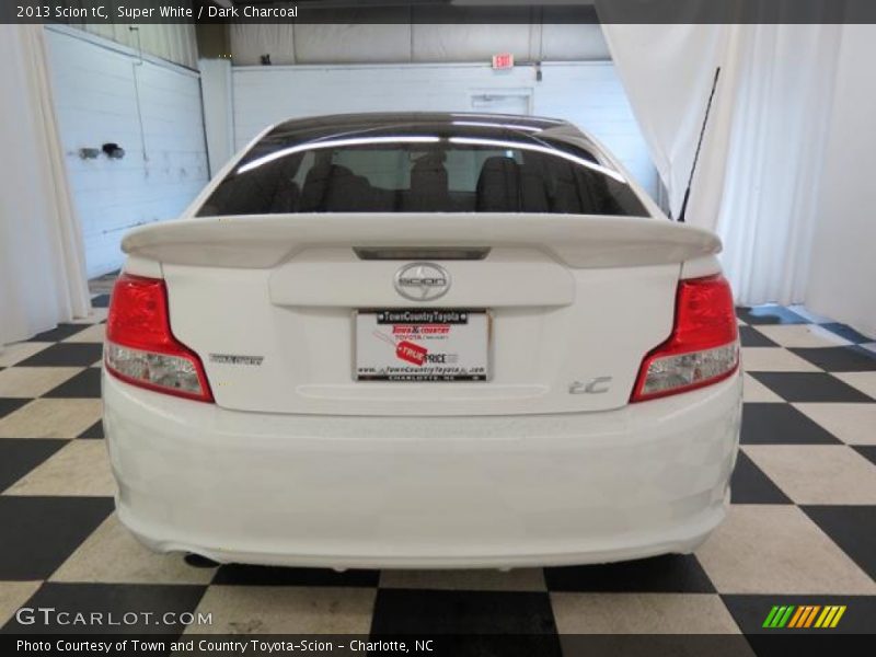 Super White / Dark Charcoal 2013 Scion tC