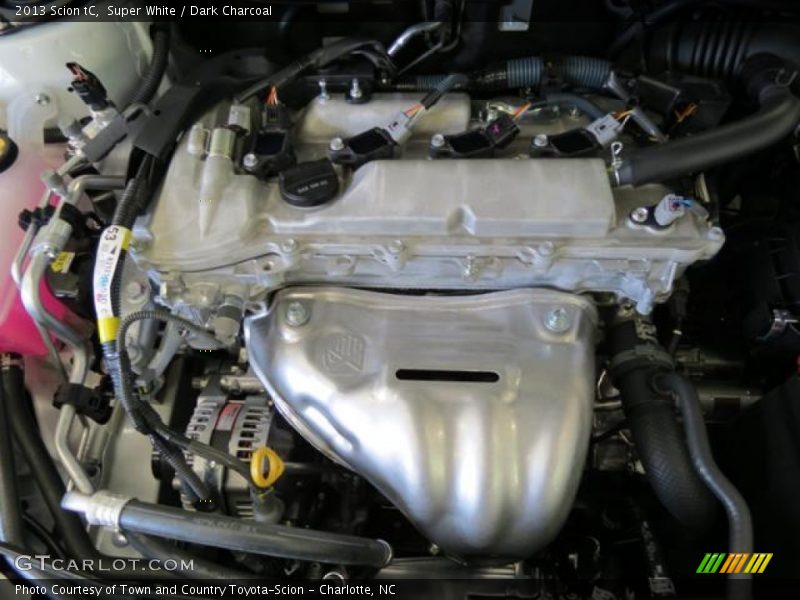 Super White / Dark Charcoal 2013 Scion tC