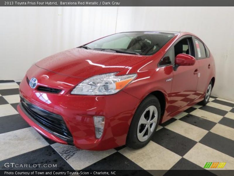 Barcelona Red Metallic / Dark Gray 2013 Toyota Prius Four Hybrid