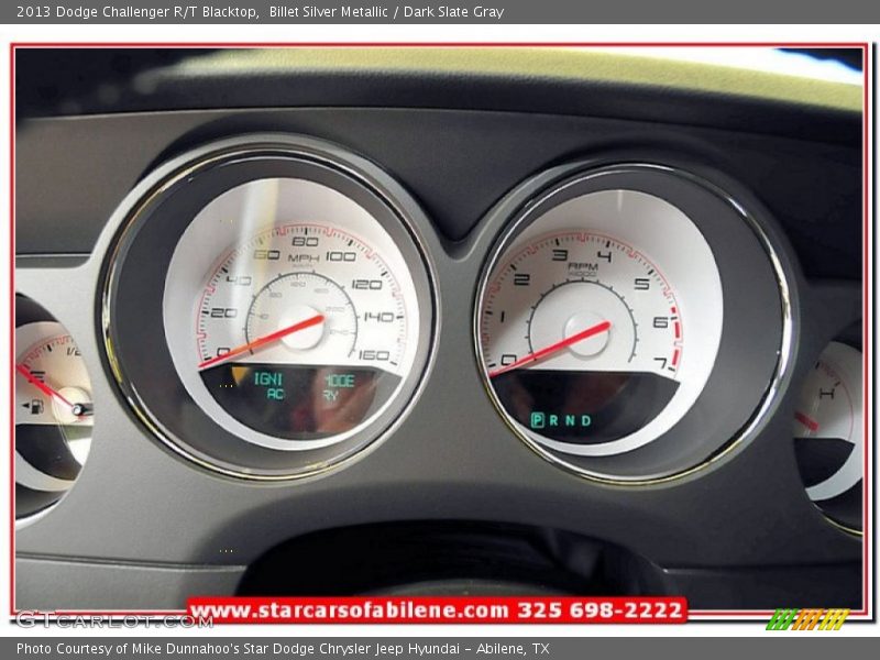 Billet Silver Metallic / Dark Slate Gray 2013 Dodge Challenger R/T Blacktop