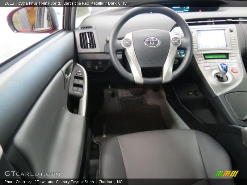 Barcelona Red Metallic / Dark Gray 2013 Toyota Prius Four Hybrid