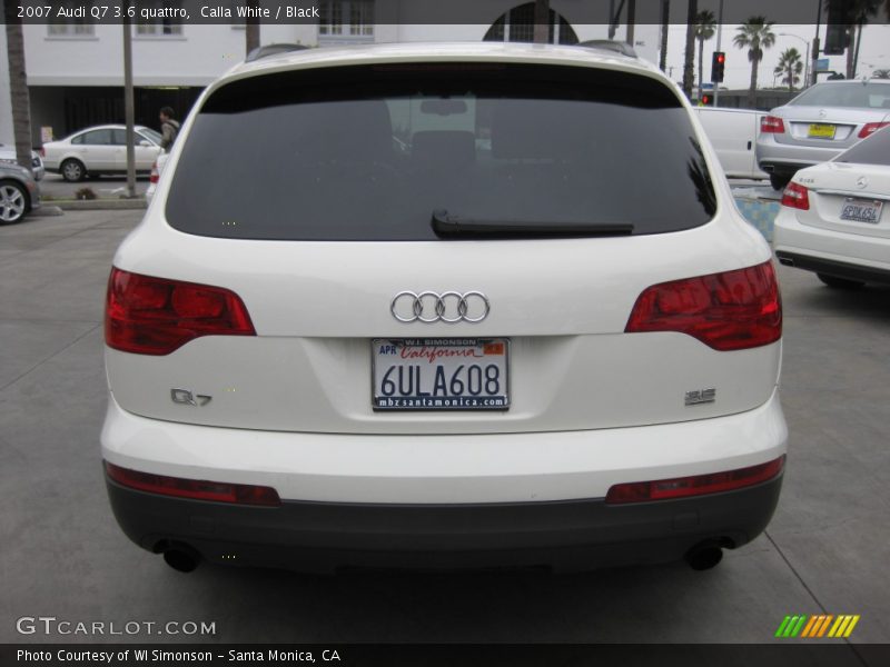 Calla White / Black 2007 Audi Q7 3.6 quattro