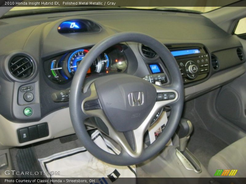 Polished Metal Metallic / Gray 2010 Honda Insight Hybrid EX