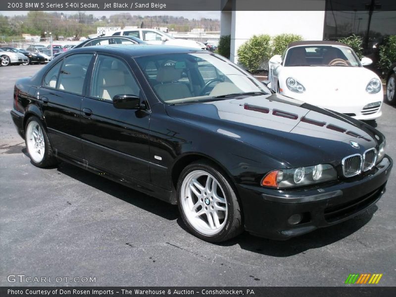 Jet Black / Sand Beige 2003 BMW 5 Series 540i Sedan