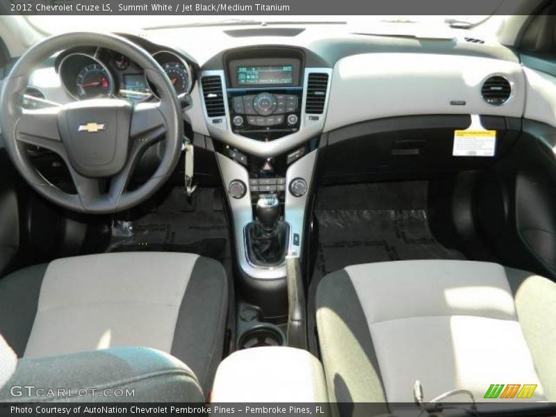 Summit White / Jet Black/Medium Titanium 2012 Chevrolet Cruze LS