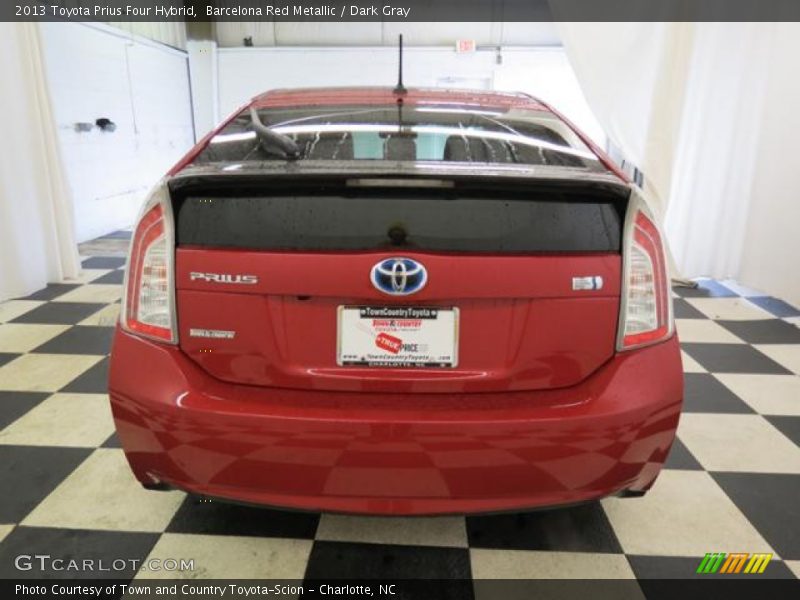 Barcelona Red Metallic / Dark Gray 2013 Toyota Prius Four Hybrid