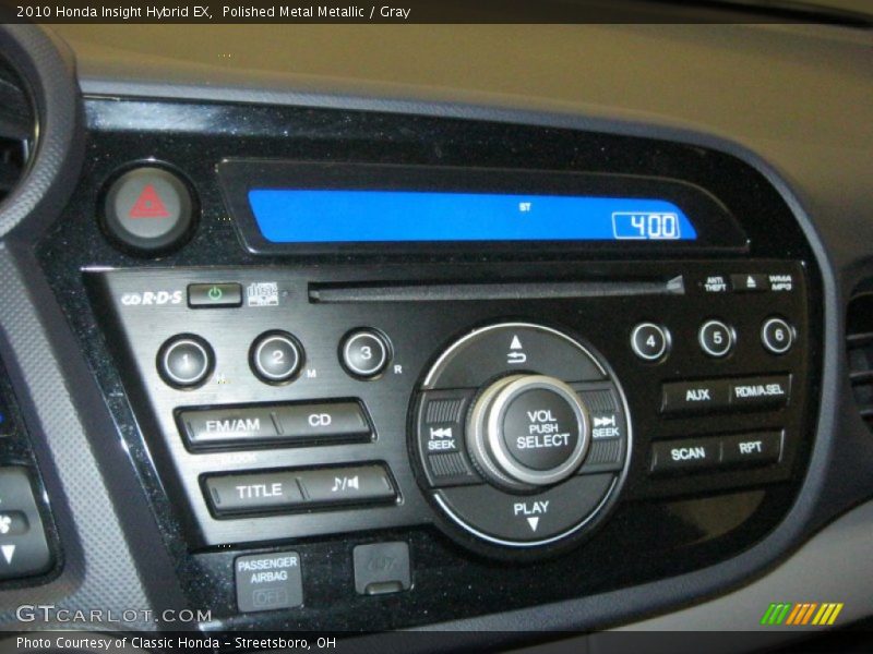Polished Metal Metallic / Gray 2010 Honda Insight Hybrid EX