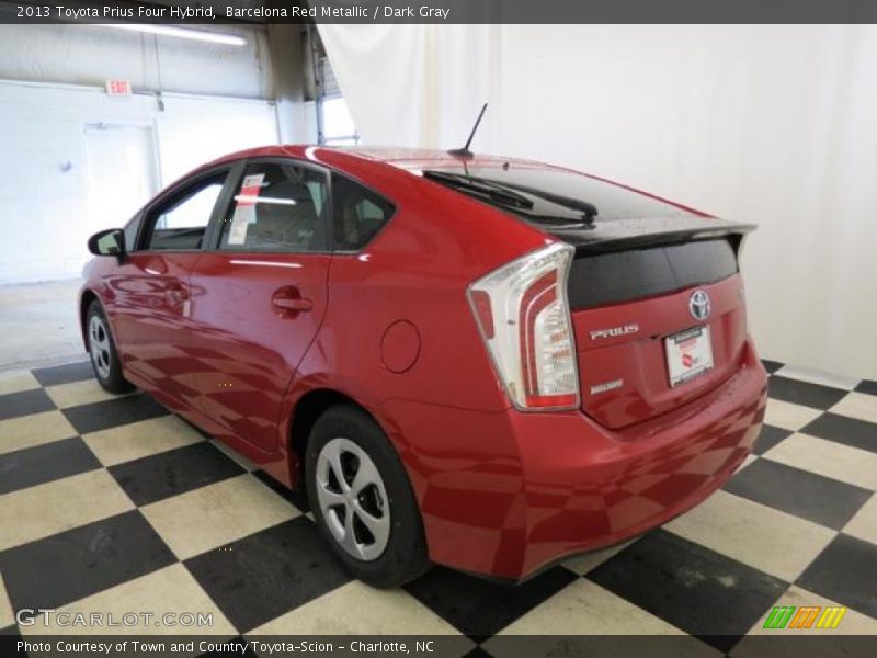 Barcelona Red Metallic / Dark Gray 2013 Toyota Prius Four Hybrid