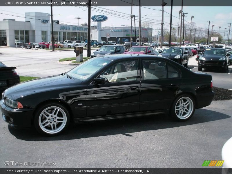 Jet Black / Sand Beige 2003 BMW 5 Series 540i Sedan