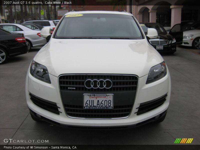 Calla White / Black 2007 Audi Q7 3.6 quattro
