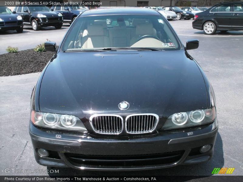 Jet Black / Sand Beige 2003 BMW 5 Series 540i Sedan