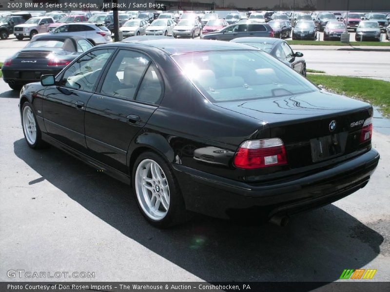 Jet Black / Sand Beige 2003 BMW 5 Series 540i Sedan