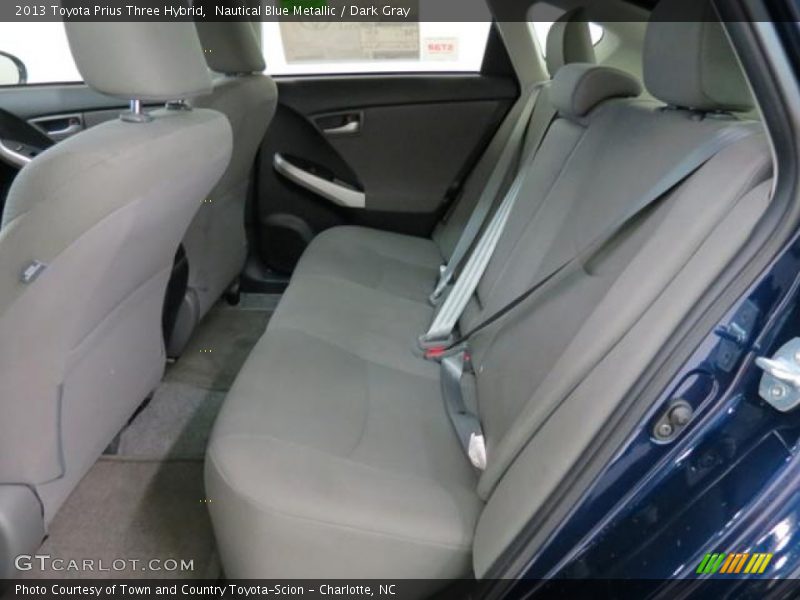 Nautical Blue Metallic / Dark Gray 2013 Toyota Prius Three Hybrid