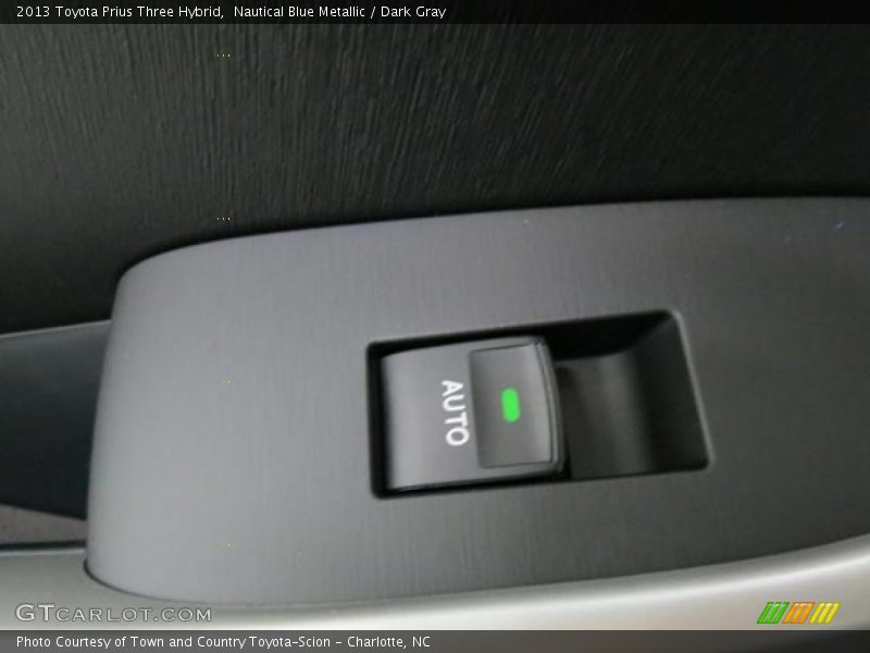 Nautical Blue Metallic / Dark Gray 2013 Toyota Prius Three Hybrid