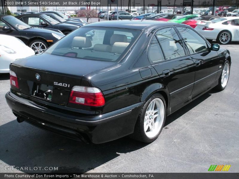 Jet Black / Sand Beige 2003 BMW 5 Series 540i Sedan
