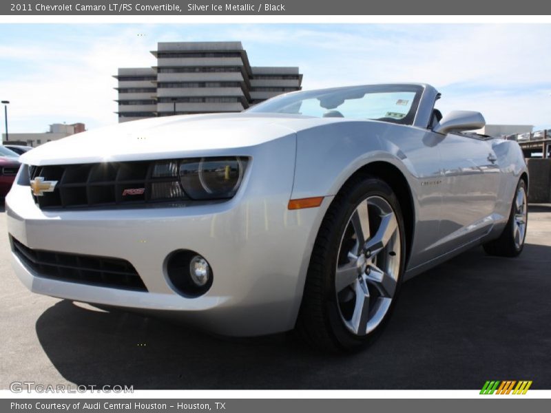 Silver Ice Metallic / Black 2011 Chevrolet Camaro LT/RS Convertible
