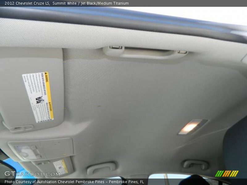 Summit White / Jet Black/Medium Titanium 2012 Chevrolet Cruze LS
