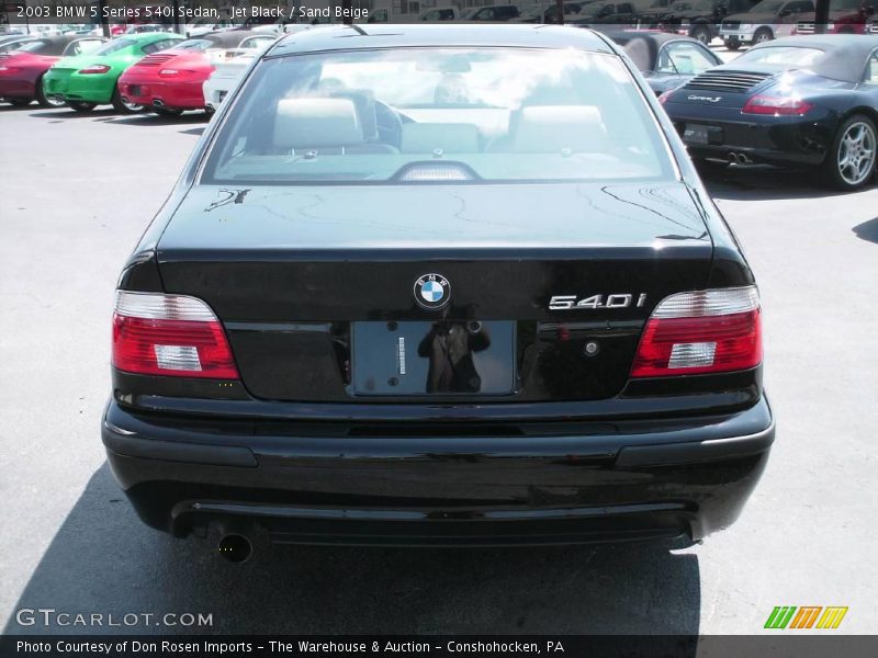 Jet Black / Sand Beige 2003 BMW 5 Series 540i Sedan