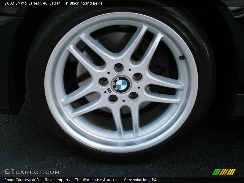 Jet Black / Sand Beige 2003 BMW 5 Series 540i Sedan