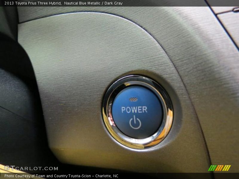 Nautical Blue Metallic / Dark Gray 2013 Toyota Prius Three Hybrid