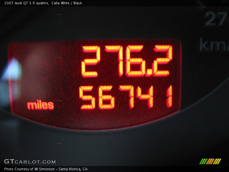 Calla White / Black 2007 Audi Q7 3.6 quattro