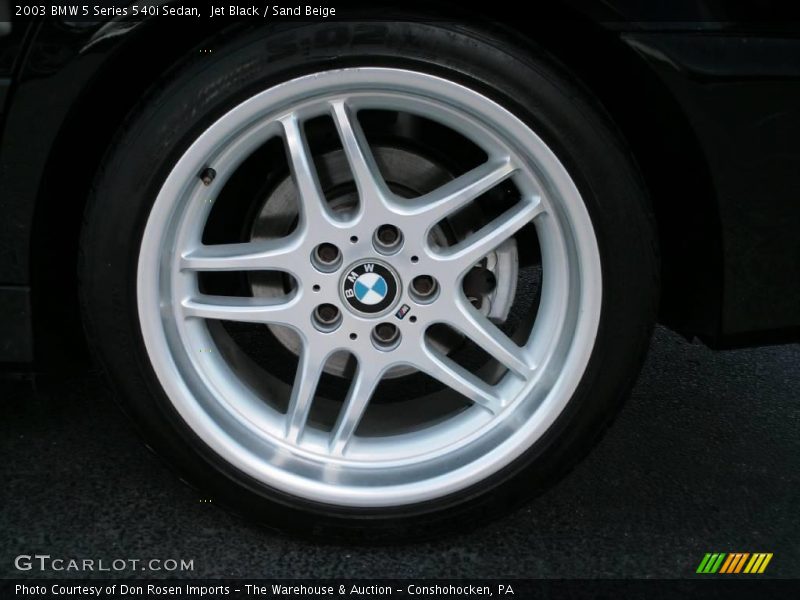 Jet Black / Sand Beige 2003 BMW 5 Series 540i Sedan