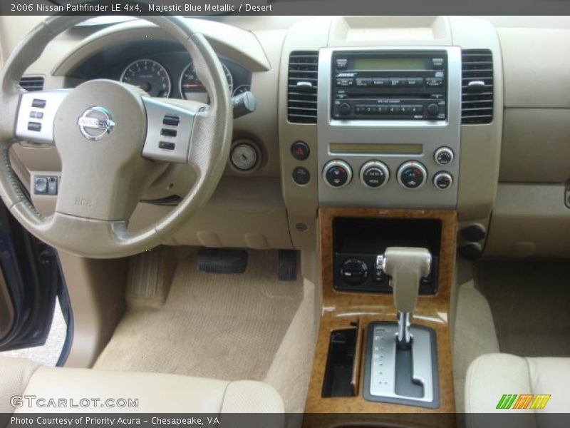 Majestic Blue Metallic / Desert 2006 Nissan Pathfinder LE 4x4