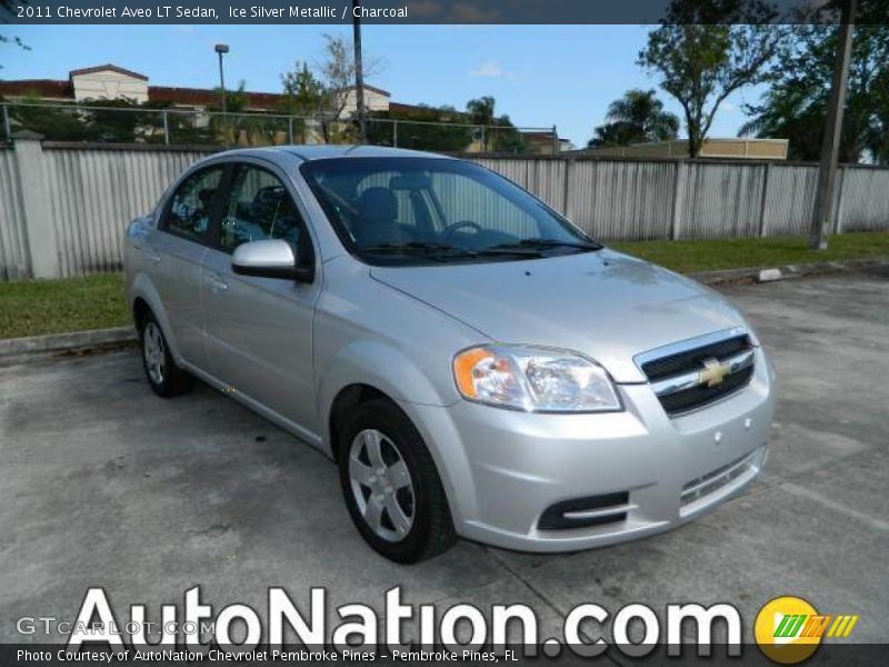 Ice Silver Metallic / Charcoal 2011 Chevrolet Aveo LT Sedan