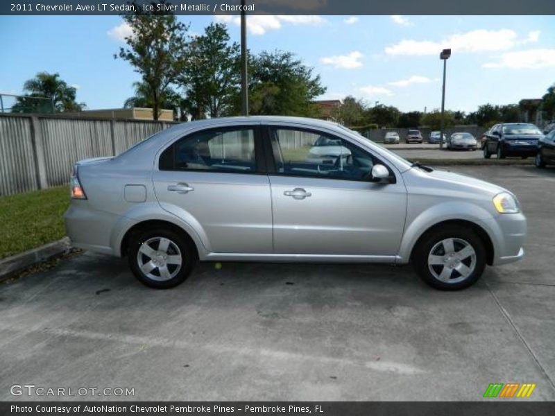 Ice Silver Metallic / Charcoal 2011 Chevrolet Aveo LT Sedan