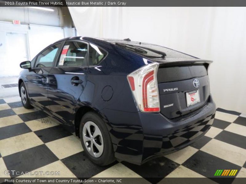 Nautical Blue Metallic / Dark Gray 2013 Toyota Prius Three Hybrid