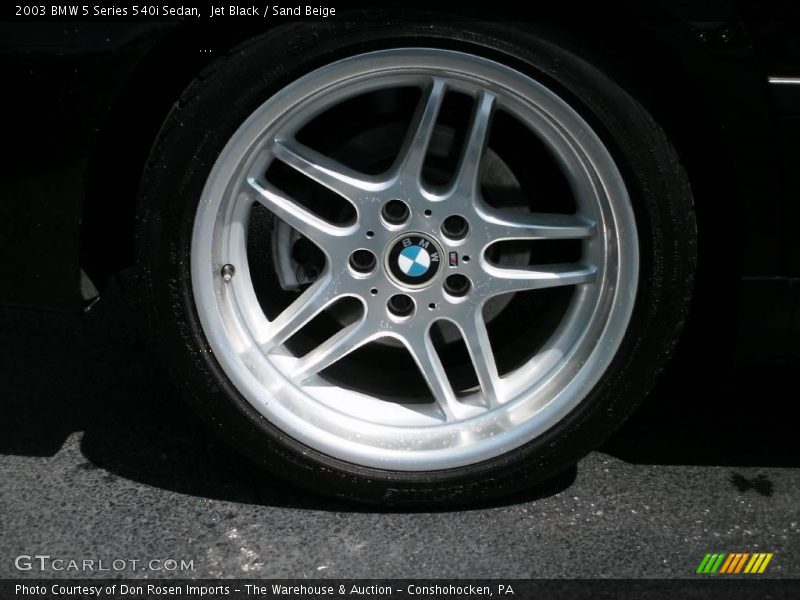 Jet Black / Sand Beige 2003 BMW 5 Series 540i Sedan