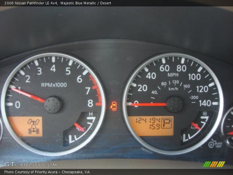 Majestic Blue Metallic / Desert 2006 Nissan Pathfinder LE 4x4