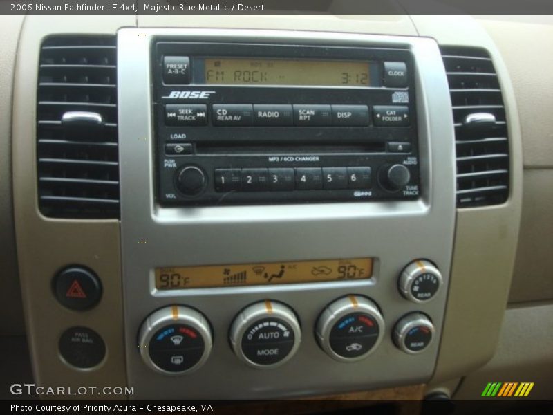 Majestic Blue Metallic / Desert 2006 Nissan Pathfinder LE 4x4