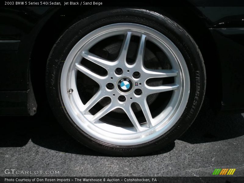 Jet Black / Sand Beige 2003 BMW 5 Series 540i Sedan