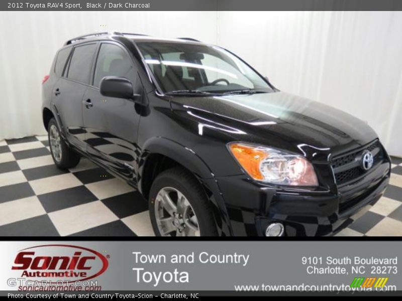 Black / Dark Charcoal 2012 Toyota RAV4 Sport