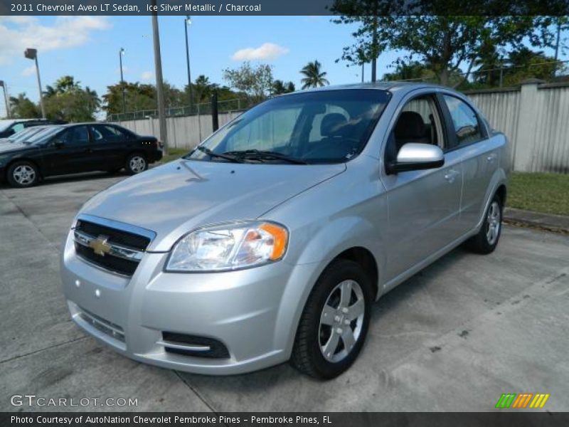 Ice Silver Metallic / Charcoal 2011 Chevrolet Aveo LT Sedan