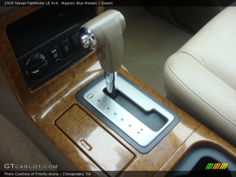 Majestic Blue Metallic / Desert 2006 Nissan Pathfinder LE 4x4