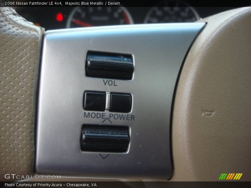 Majestic Blue Metallic / Desert 2006 Nissan Pathfinder LE 4x4