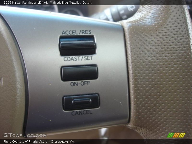 Majestic Blue Metallic / Desert 2006 Nissan Pathfinder LE 4x4