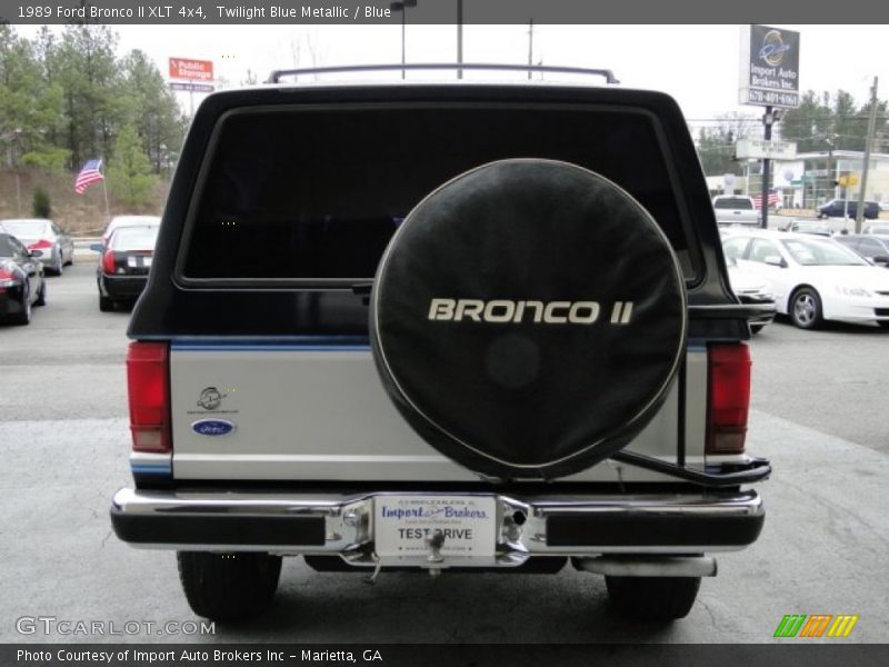 Twilight Blue Metallic / Blue 1989 Ford Bronco II XLT 4x4
