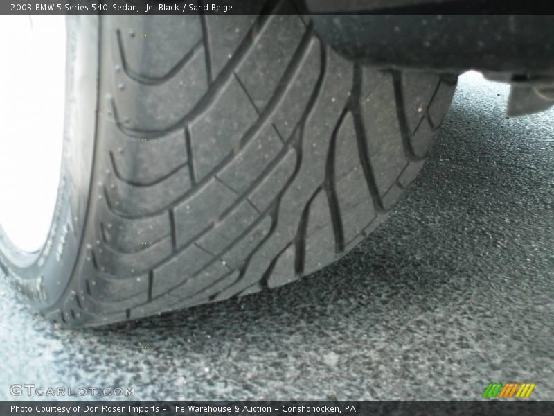 Jet Black / Sand Beige 2003 BMW 5 Series 540i Sedan