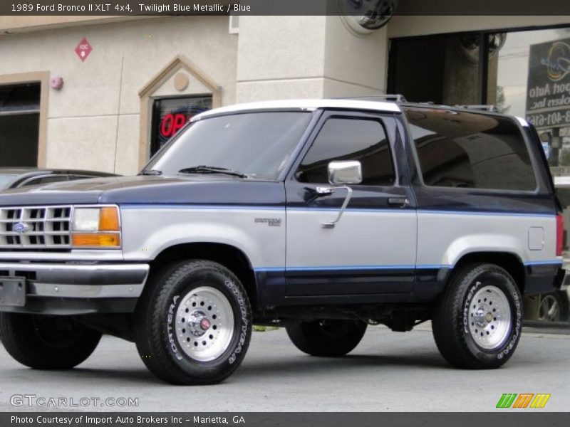 Twilight Blue Metallic / Blue 1989 Ford Bronco II XLT 4x4