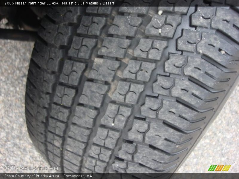 Majestic Blue Metallic / Desert 2006 Nissan Pathfinder LE 4x4