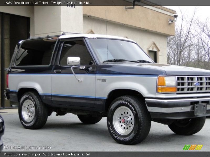Twilight Blue Metallic / Blue 1989 Ford Bronco II XLT 4x4