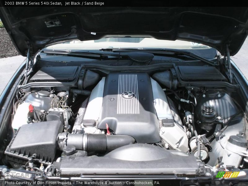 Jet Black / Sand Beige 2003 BMW 5 Series 540i Sedan